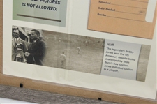 1928 US Amateur Bobby Jones Post Swing Photo at Brae Burn CC Photo w/Glass Negative Copy - #31/50 - Framed