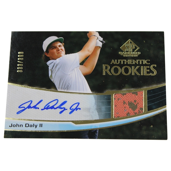 John Daly II Upper Deck Game Used Edition Authentic Rookie Patch Card #333/399