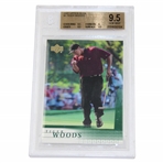 2001 Upper Deck #1 Tiger Woods Card Beckett Gem MINT 9.5 #0004656104