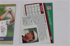 2013 UD Tour Gear Couples & Stewart Dual Patch w/1990 NFL, 1991 Proline Portraits & 1990-1992 Pro Set Cards