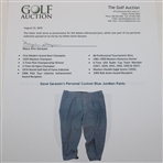 Gene Sarazen's Personal Custom Blue JunMen Pants