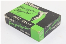 Wilson Sarazen Squire, Gene Sarazen Tournament , Gene Sarazen Strokemaster Golf Ball Boxes & (3) Golf Balls