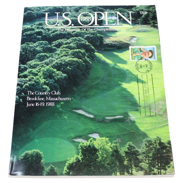 1988 US Open at The Country Club Program w/Francis Ouimet First Day Cover Stamp
