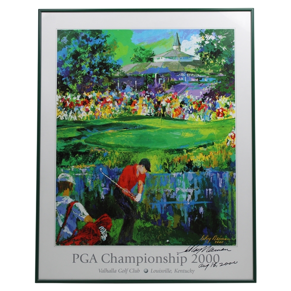 2000 PGA Championship at Hazeltine Leroy Neiman Signed Print - Framed JSA ALOA