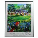 2000 PGA Championship at Hazeltine Leroy Neiman Signed Print - Framed JSA ALOA