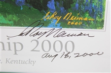 2000 PGA Championship at Hazeltine Leroy Neiman Signed Print - Framed JSA ALOA