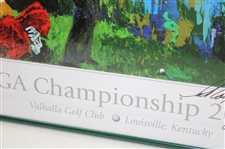 2000 PGA Championship at Hazeltine Leroy Neiman Signed Print - Framed JSA ALOA