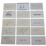 Fifteen (15) LPGA Tour Legends Signed Cuts JSA ALOA