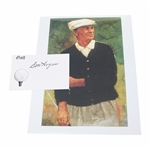 Ben Hogan Signed Cut with Ben Hogan Print JSA ALOA