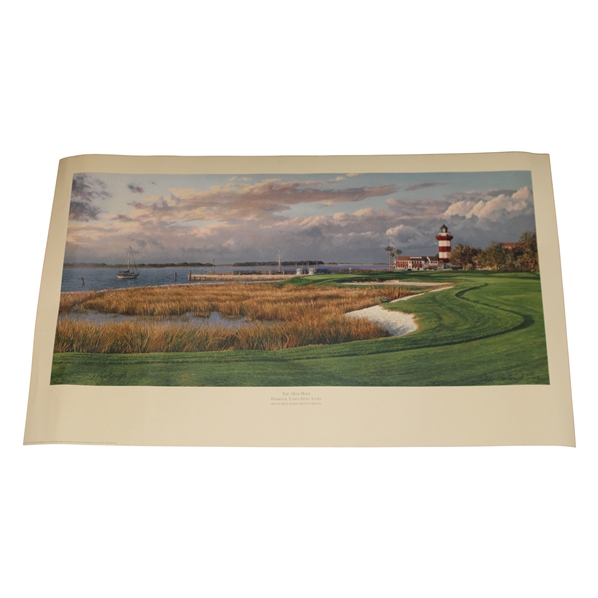 1997 Ltd Ed 18th Hole Harbour Town Golf Links #655/850 Linda Hartough Signed Lithograph