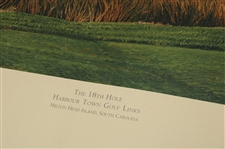 1997 Ltd Ed 18th Hole Harbour Town Golf Links #655/850 Linda Hartough Signed Lithograph