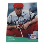 Payne Stewart Signed 1991 PGA Tour Pro-Set Golf Card #103 JSA ALOA