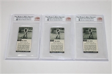 Twenty-Seven (27) 1936 John Cotton Ltd Golf Strokes Beckett Graded Cards