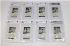Twenty-Three (23) 1937 John Cotton Ltd Golf Strokes Beckett Graded Cards