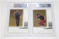 Six (6) 2001 SP Authentic Gold /500 Beckett Graded Cards - Incl. Two (2) Nicklaus 