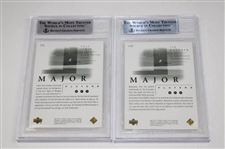 Six (6) 2001 SP Authentic Gold /500 Beckett Graded Cards - Incl. Two (2) Nicklaus 