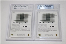 Six (6) 2001 SP Authentic Gold /500 Beckett Graded Cards - Incl. Two (2) Nicklaus 