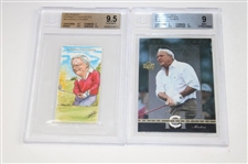 Six (6) Assorted Beckett Graded Cards & Three (3) Jack Nicklaus Cards
