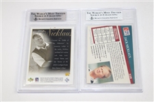 Six (6) Assorted Beckett Graded Cards & Three (3) Jack Nicklaus Cards