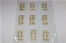 Set of Fifty (50) Copes Tobacco Copes Golfers Cards - A Nostalgic Reprint