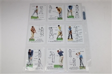 Fifty (50) John Player & Sons Cigarette Golf Cards
