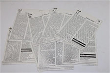 Seventy-Seven (77) Italian Sportscaster Oversize Cards From 1978-79