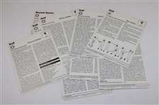 Seventy-Seven (77) Italian Sportscaster Oversize Cards From 1978-79