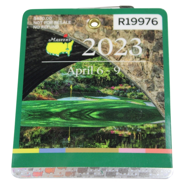 2023 Masters Tournament SERIES Badge #R19976 - Jon Rahm Winner