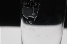 Ray Floyd's 1978 Masters Tournament Hole No. 15 Steuben Crystal Eagle Glass