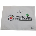 Padraig Harrington Signed Dubai Duty Free Irish Open Flag Beckett #BS38767