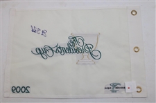 Steve Stricker Signed 2009 Presidents Cup Embroidered Flag JSA #H42732