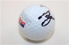 President George W. Bush Signed Titleist 2 USA Flag Logo Golf Ball JSA ALOA