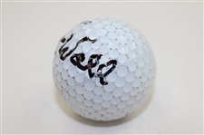 Art Wall Signed Titleist 1 Logo Golf Ball JSA ALOA