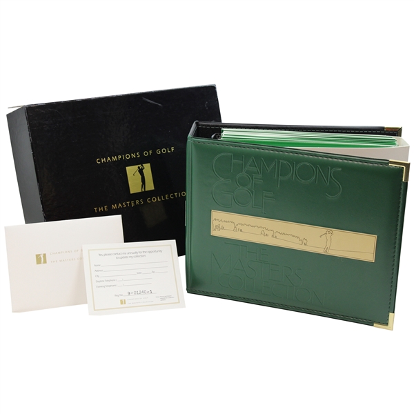 Middlecoff, Palmer, Nicklaus, Seve & others Signed Champions of Golf Masters Collection Foil Set in Box/Binder