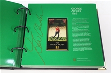 Middlecoff, Palmer, Nicklaus, Seve & others Signed Champions of Golf Masters Collection Foil Set in Box/Binder