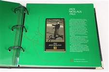 Middlecoff, Palmer, Nicklaus, Seve & others Signed Champions of Golf Masters Collection Foil Set in Box/Binder