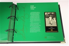 Middlecoff, Palmer, Nicklaus, Seve & others Signed Champions of Golf Masters Collection Foil Set in Box/Binder