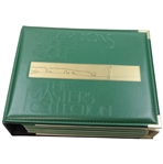 Middlecoff, Palmer, Nicklaus, Seve & others Signed Champions of Golf Masters Collection Foil Set in Box/Binder