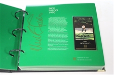 Middlecoff, Palmer, Nicklaus, Seve & others Signed Champions of Golf Masters Collection Foil Set in Box/Binder