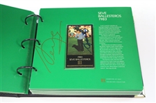 Middlecoff, Palmer, Nicklaus, Seve & others Signed Champions of Golf Masters Collection Foil Set in Box/Binder