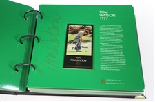 Middlecoff, Palmer, Nicklaus, Seve & others Signed Champions of Golf Masters Collection Foil Set in Box/Binder