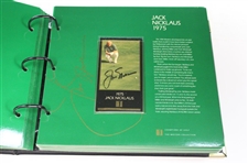 Middlecoff, Palmer, Nicklaus, Seve & others Signed Champions of Golf Masters Collection Foil Set in Box/Binder