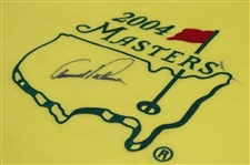 Arnold Palmer Signed 2004 Masters Tournament Embroidered Flag - Final as Contestant JSA ALOA