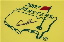 Arnold Palmer Signed 2007 Masters Tournament Embroidered Flag JSA ALOA