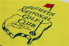 Jack Nicklaus Signed Augusta National GC Member Only Embroidered Flag w/Years Won - New Version JSA ALOA