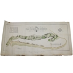 Original 1924 The Old Course St. Andrews Aerial Map Surveyed & Depicted by MacKenzie