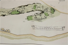 Original 1924 The Old Course St. Andrews Aerial Map Surveyed & Depicted by MacKenzie