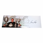 Gary Player Signed Grand Slam Trophy Panoramic 36 1/4x12 Collage JSA ALOA
