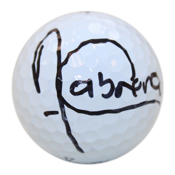Angel Cabrera Signed Titleist Logo Golf Ball JSA ALOA