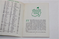 1965 Masters Tournament Spectator Guide - Jack Nicklaus Winner